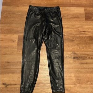 Women’s Black Faux Leather Pants
